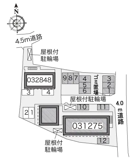 ★手数料０円★伊丹市北伊丹　月極駐車場（LP）